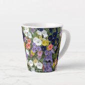Bloemen op de veranda 2026 latte mok (Rechterhoek)