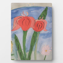 Bloemen op de vlakte van de Tabletop met Easel