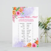 bloemen op de volgende dag dit of dat spel (Staand voorkant)