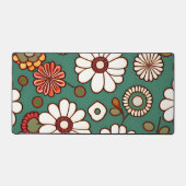  Bloemen op een groene achtergrond Bureaumat (Voorkant)