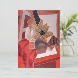 Bloemen op een tafel van Juan Gris, Vintage Cubism Kaart