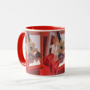 Bloemen op een tafel van Juan Gris, Vintage Cubism Mok