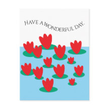 Bloemen op een vijver