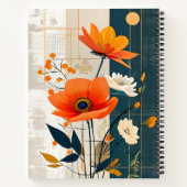 Bloemen op gemengde media notitieboek (Achterkant)