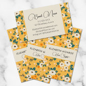 Bloemen op Gold Salon Hair Stylist Makeup Visitekaartje