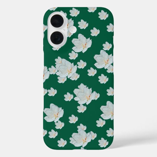 Bloemen op groen Case-Mate iPhone case (Achterkant)