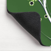 Bloemen op groen - Mousepad Muismat (Hoek)