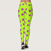 Bloemen op groene leggings (Achterkant)