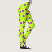 Bloemen op groene leggings (Rechts)