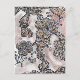 Bloemen op het briefkaart van Mars