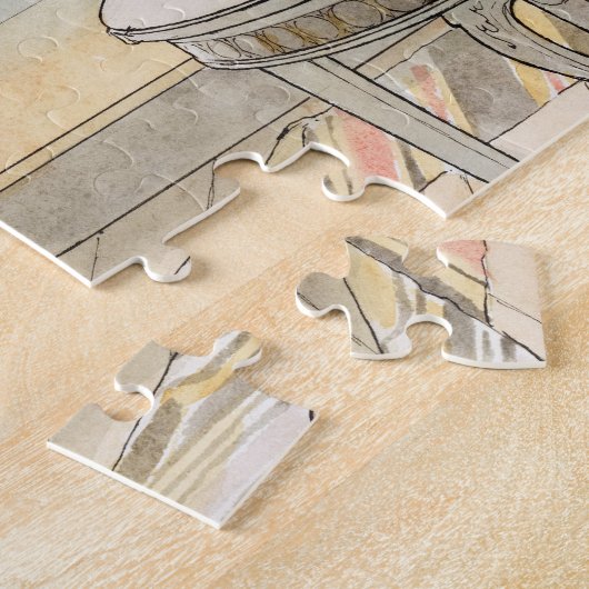 Bloemen op het ramen, 1895 door Carl Larsson Legpuzzel (Zijkant)