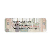 Bloemen op het ramen door Carl Larsson Etiket (Voorkant)