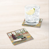 Bloemen op het ramen door Carl Larsson Kartonnen Onderzetters (Insitu)