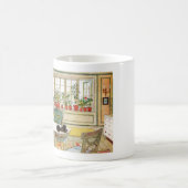 Bloemen op het ramen door Carl Larsson Koffiemok (Center)