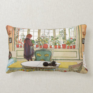 Bloemen op het ramen door Carl Larsson Kussen