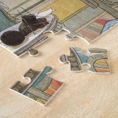 Bloemen op het ramen door Carl Larsson Legpuzzel (Zijkant)