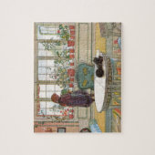 Bloemen op het ramen door Carl Larsson Legpuzzel (Verticaal)