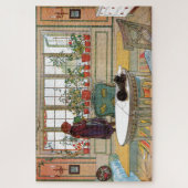 Bloemen op het ramen door Carl Larsson Legpuzzel (Verticaal)