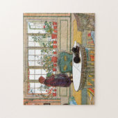 Bloemen op het ramen door Carl Larsson Legpuzzel (Verticaal)