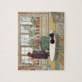 Bloemen op het ramen door Carl Larsson Legpuzzel (Verticaal)
