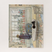 Bloemen op het ramen door Carl Larsson Legpuzzel (Verticaal)