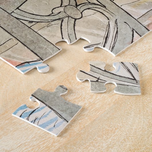 Bloemen op het ramen door Carl Larsson Legpuzzel (Zijkant)