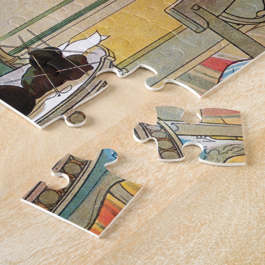 Bloemen op het ramen door Carl Larsson Legpuzzel (Zijkant)