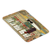 Bloemen op het ramen door Carl Larsson Magneet (Rechterzijde)