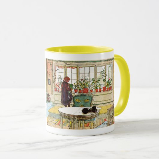 Bloemen op het ramen door Carl Larsson Mok (Voorkant rechts)