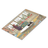 Bloemen op het ramen door Carl Larsson Notitieblok (Schuin)