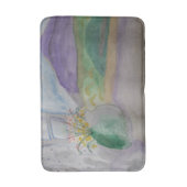 Bloemen op het scherm badmat (Voorkant Verticaal)