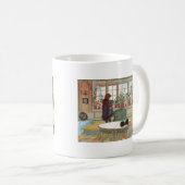 Bloemen op het scherm koffiemok (Voorkant rechts)