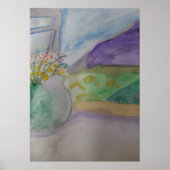 Bloemen op het scherm poster (Voorkant)