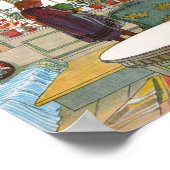 Bloemen op het scherm poster (Hoek)