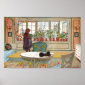 Bloemen op het scherm poster (Voorkant)