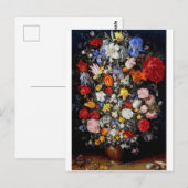 Bloemen op het Woodenschip Jan Brueghel de Ouder Briefkaart (Voorkant / Achterkant)