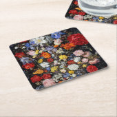 Bloemen op het Woodenschip Jan Brueghel de Ouder Kartonnen Onderzetters (Schuin)