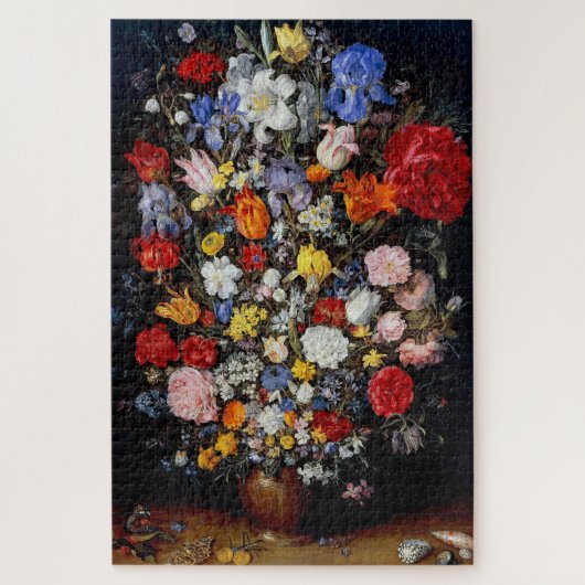 Bloemen op het Woodenschip Jan Brueghel de Ouder Legpuzzel (Verticaal)