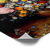 Bloemen op het Woodenschip Jan Brueghel de Ouder Poster (Hoek)