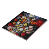 Bloemen op het Woodenschip Jan Brueghel de Ouder Tegeltje (Zijkant)