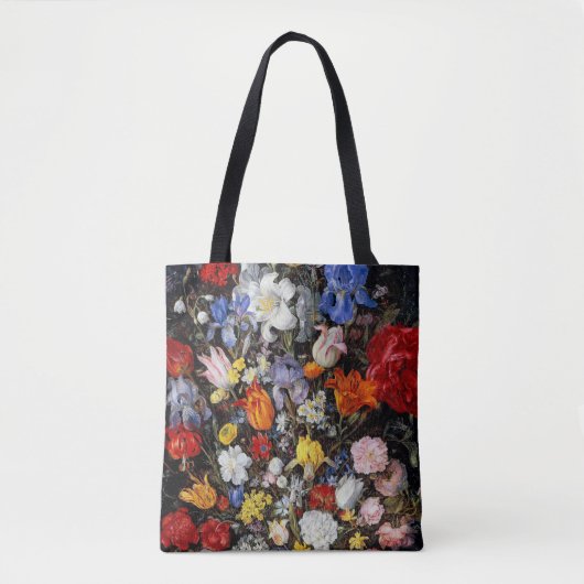 Bloemen op het Woodenschip Jan Brueghel de Ouder Tote Bag (Voorkant)