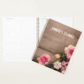 Bloemen op houtnaambord planner (Display)