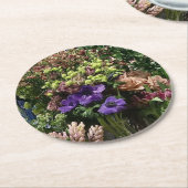 bloemen op je onderzetter voor thuis of kantoor (Gebogen)