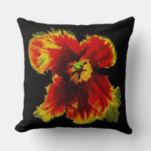 Bloemen op maat katoenen sierkussen 50x50 cm