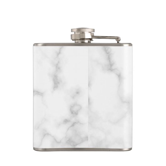 Bloemen op Marmer Heupfles (Achterkant)