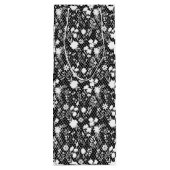 Bloemen op net 01.bx4 Black BG Wijn Cadeautas (Achterkant)