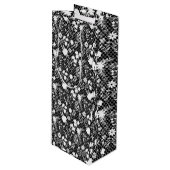 Bloemen op net 01.bx4 Black BG Wijn Cadeautas (Voorkant Gekanteld)