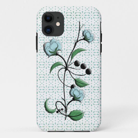 Bloemen op oogje Case-Mate iPhone case (Achterkant)