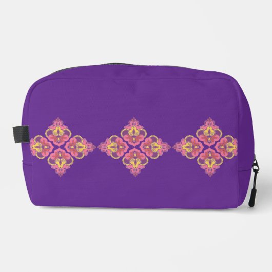 Bloemen op Paars Toilettasje (Voorkant)