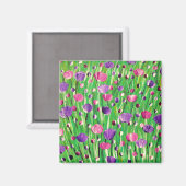 Bloemen op parade magneet (Voorkant / Achterkant)